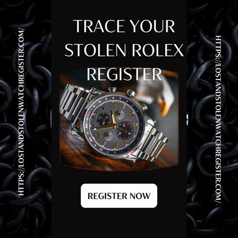 can rolex watches be traced|rolex stolen watch database.